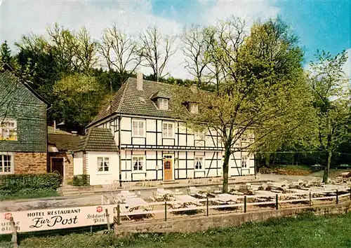 AK / Ansichtskarte  Altenberg_Rheinland Hotel Restaurant Zur Post Altenberg_Rheinland