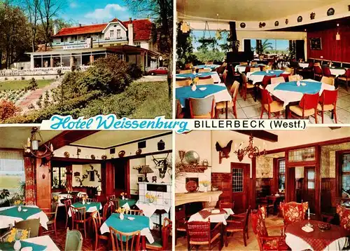 AK / Ansichtskarte 73894347 Billerbeck_Westfalen Hotel Weissenburg Gastraeume Billerbeck_Westfalen