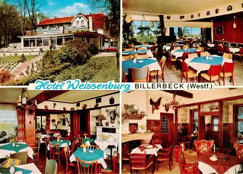 AK / Ansichtskarte  Billerbeck_Westfalen Hotel Weissenburg Gastraeume Billerbeck_Westfalen