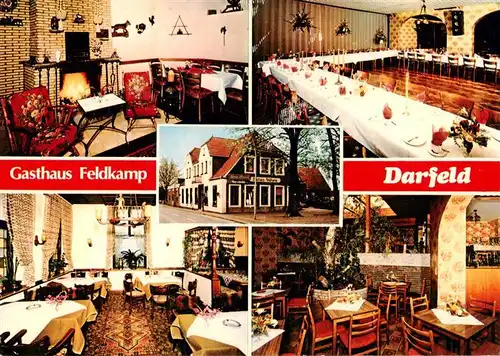 AK / Ansichtskarte 73894354 Darfeld Gasthaus Feldkamp Gastraeume Kaminzimmer Darfeld