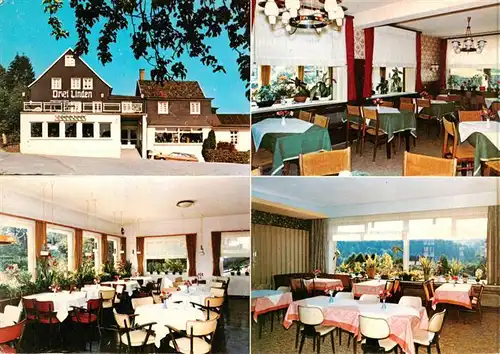AK / Ansichtskarte 73894366 Wermelskirchen Hotel Restaurant Zu den Drei Linden Gastraeume Wermelskirchen