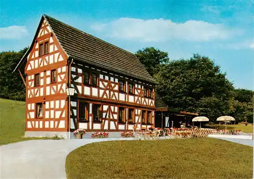 AK / Ansichtskarte  Hirschhausen_Oberlahnkreis Gaststaette Hessenhaus Hirschhausen