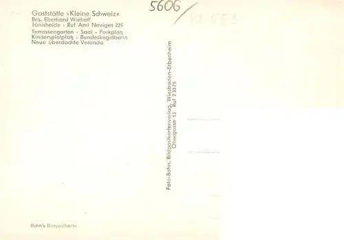 AK / Ansichtskarte  Neviges_Velbert Gaststaette Kleine Schweiz Neviges Velbert