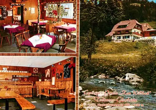 AK / Ansichtskarte  Glashuette_Todtmoos Gasthaus Pension Zum Wildbach Gastraeume Glashuette_Todtmoos