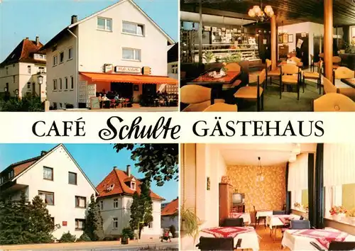 AK / Ansichtskarte  Bad_Salzuflen Cafe Schulte Gaestehaus Gastraeume Bad_Salzuflen