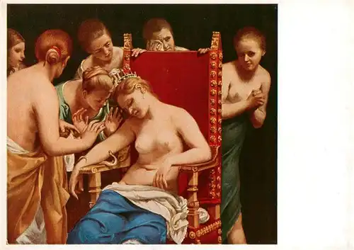 AK / Ansichtskarte 73894424 Frau Cagnacci Der Tod der Kleopatra Frau
