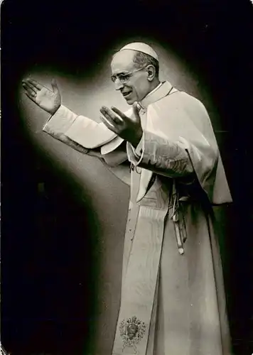 AK / Ansichtskarte 73894451 Papst_Pope_Pape Pio XII 