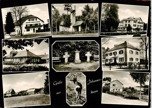 AK / Ansichtskarte 73894479 Johanniskreuz_Trippstadt Gasthaus Pension Braband Kapelle Gedenkstein 