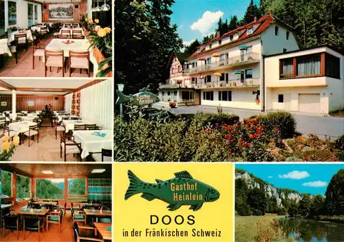 AK / Ansichtskarte  Doos_Forchheim Gasthof Heinlein Gastraeume Panorama Doos Forchheim