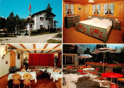 AK / Ansichtskarte  Fex_Crasta Pension Crasta Gaststube Gastzimmer Terrasse Fex_Crasta