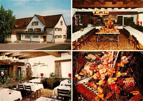 AK / Ansichtskarte  Henau_SG Speiserestaurant Hirschen Gastraeume Festtafel Henau_SG