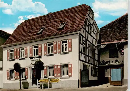 AK / Ansichtskarte  Bad_Koenig_Odenwald Gaststaette Zur schoenen Aussicht Bad_Koenig_Odenwald