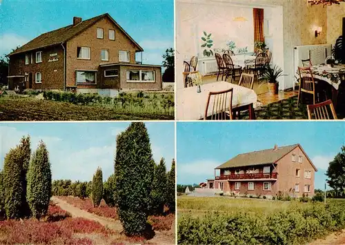 AK / Ansichtskarte  Bispingen Pension Haus Monika Gastraum Lueneburger Heide Bispingen