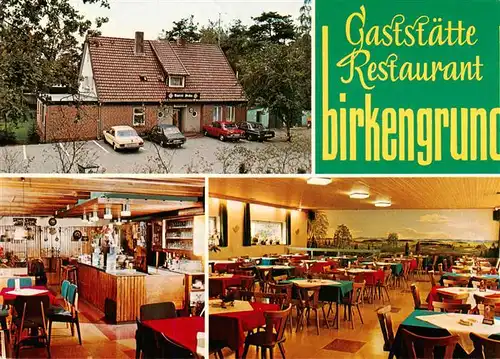 AK / Ansichtskarte  Schneverdingen Gaststaette Restaurant Birkengrund Gastraeume Theke Schneverdingen