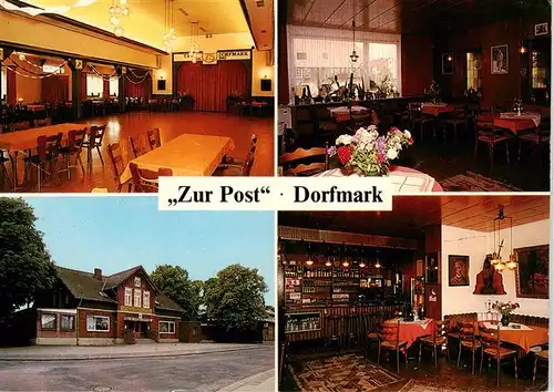 AK / Ansichtskarte  Dorfmark_Bad_Fallingbostel Gasthof Zur Post Gastraeume 