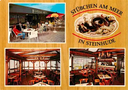 AK / Ansichtskarte  Steinhude_Wunstorf Stuebchen am Meer Gastraeume Terrasse 