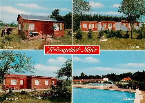 AK / Ansichtskarte  Hoefer_Celle Bungalowsiedlung Hoefer I III und IV Freibad Hoefer_Celle