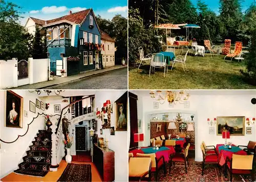 AK / Ansichtskarte  Celle__Niedersachsen Hotel Hannover Gastraum Gartenterrasse Treppenaufgang 