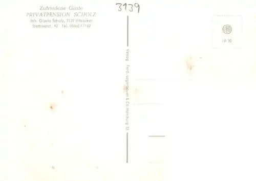 AK / Ansichtskarte 73894591 Hitzacker_Elbe Pension Scholz Ortsansicht Panorama Hitzacker Elbe