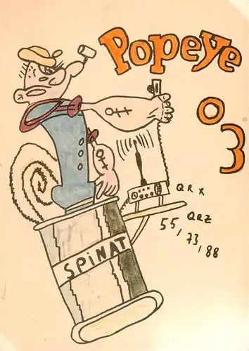 AK / Ansichtskarte 73894601 Comic Popeye 03 Spinat  