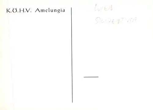 AK / Ansichtskarte  Studentika Wien Amelungia 