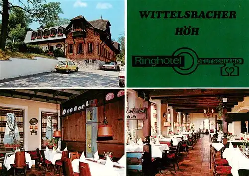 AK / Ansichtskarte  Wuerzburg_Bayern Wittelsbacher Hoeh Ringhotel Gastraeume 