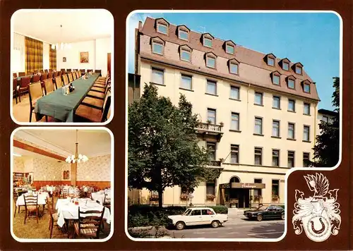 AK / Ansichtskarte  Wuerzburg_Bayern Amberger Hotel garni Gastraeume 