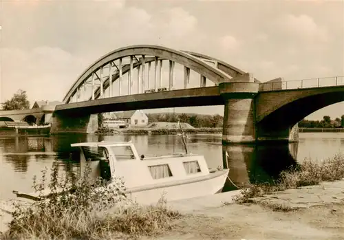 AK / Ansichtskarte  Alsleben_Saale Saalebruecke Alsleben_Saale