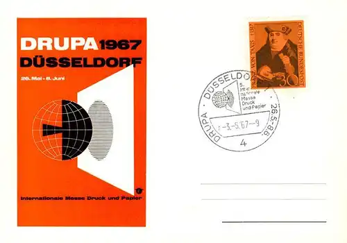 AK / Ansichtskarte  Duesseldorf DRUPA 1967 Messe Duesseldorf