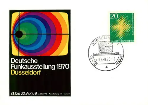 AK / Ansichtskarte  Duesseldorf Deutsche Funkausstllung 1970 Duesseldorf