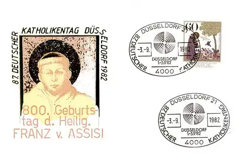 AK / Ansichtskarte  Duesseldorf Deutscher Katholikentag 1982 Duesseldorf