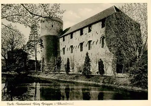 AK / Ansichtskarte  Amern Park Restaurant Burg Brueggen Amern