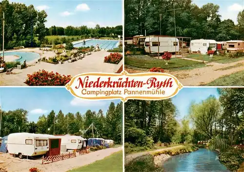 AK / Ansichtskarte 73894866 Ryth Schwimmbad Campingplatz Flusspartie Ryth