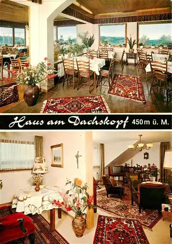 AK / Ansichtskarte 73894891 Dachsenhausen Restaurant Pension Haus am Dachskopf Gastraeume Dachsenhausen