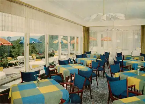 AK / Ansichtskarte  Bad_Pyrmont Hotel Bergkurpark Fruehstueckszimmer Bad_Pyrmont