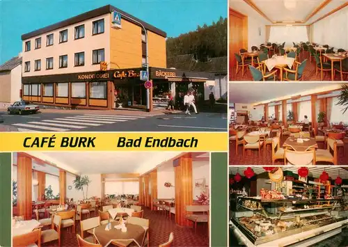 AK / Ansichtskarte  Bad_Endbach Cafe Burk Gastraeume Kuchentheke Bad_Endbach