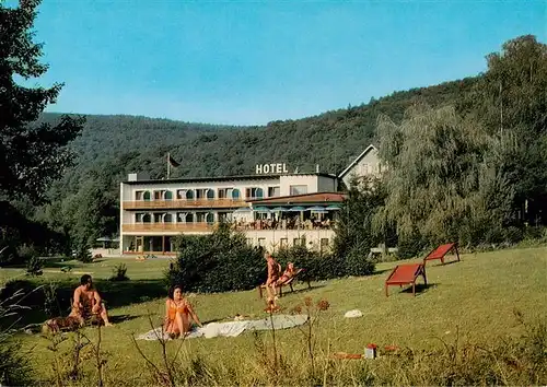 AK / Ansichtskarte  Neuweilnau_Weilrod Hotel Gasthof Erbismuehle Liegewiese 