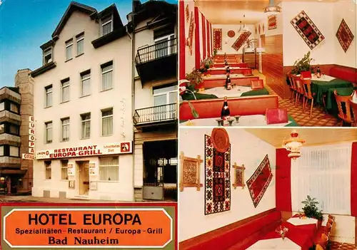 AK / Ansichtskarte  Bad_Nauheim Hotel Europa Gastraeume Bad_Nauheim