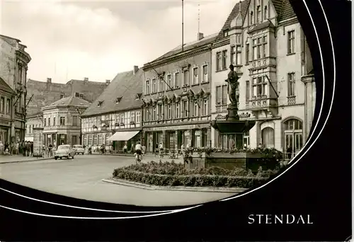 AK / Ansichtskarte  Stendal Breite Strasse Haackebrunnen Sperlingsida Stendal