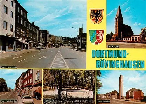 AK / Ansichtskarte  Boevinghausen Provinzialstrasse Kirchen Volkspark Boevinghausen