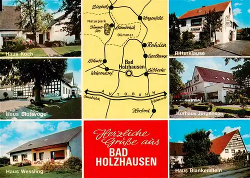 AK / Ansichtskarte  Bad_Holzhausen_Luebbecke_Preussisch_Oldendorf_NRW Kurhaeuser Gaestehaeuser Pensionen 