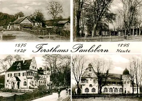 AK / Ansichtskarte  Grunewald_Berlin Hotel Restaurant Café Forsthaus Paulsborn Grunewald Berlin