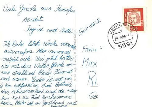 AK / Ansichtskarte  Kennfus_Bad_Bertrich Panorama Luftkurort Blick v.d. Falkenley Hohe Kennfus 