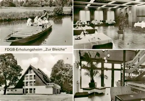 AK / Ansichtskarte  Burg_Spreewald FDGB-Erholungsheim Zur Bleiche Spreewaldmotiv Speisesaal Treppenaufgang Burg Spreewald