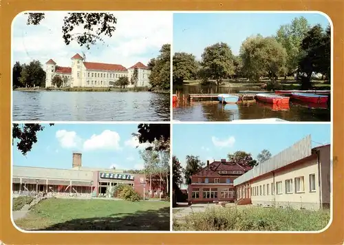 AK / Ansichtskarte 73895071 Rheinsberg Schloss jetzt Diabetiker Sanatorium Himmelpfort Bootshafen Stolpsee FDGB-Erholungsheim in Neuglobsow und Seilershof Rheinsberg