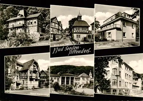 AK / Ansichtskarte 73895073 Bad_Sooden-Allendorf Haus Fernblick Blick zum Tor Sonnenheim Haus Germania Kurmittelhaus Haus Irmgard  Bad_Sooden-Allendorf