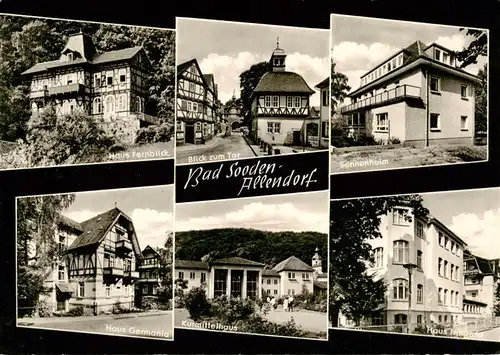 AK / Ansichtskarte  Bad_Sooden-Allendorf Haus Fernblick Blick zum Tor Sonnenheim Haus Germania Kurmittelhaus Haus Irmgard  Bad_Sooden-Allendorf