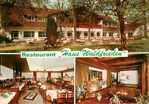 AK / Ansichtskarte 73895095 Duelmen Restaurant Haus Waldfrieden Gastraeume Freiterrasse Duelmen