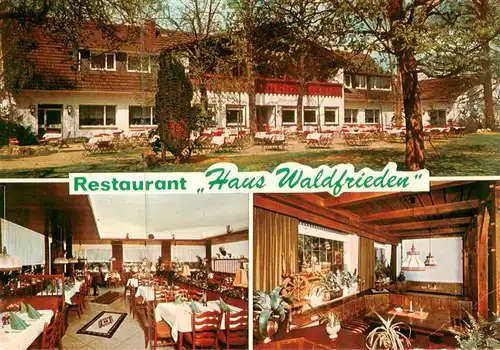 AK / Ansichtskarte  Duelmen Restaurant Haus Waldfrieden Gastraeume Freiterrasse Duelmen