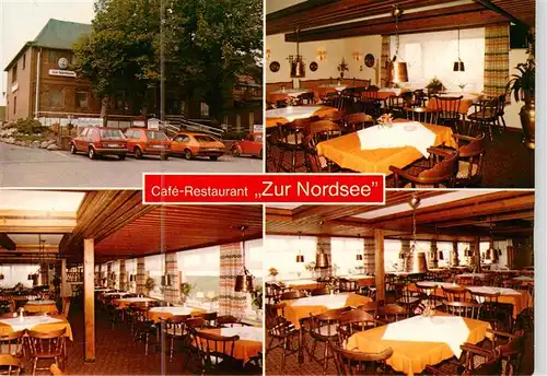 AK / Ansichtskarte 73895108 Nordstrand Cafe Restaurant Zur Nordsee Gastraeume Nordstrand